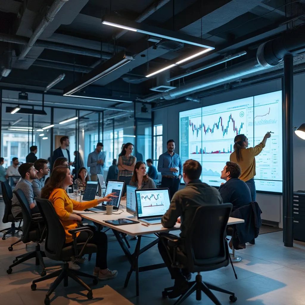 Equipo de FinAI France colaborando en la oficina de París